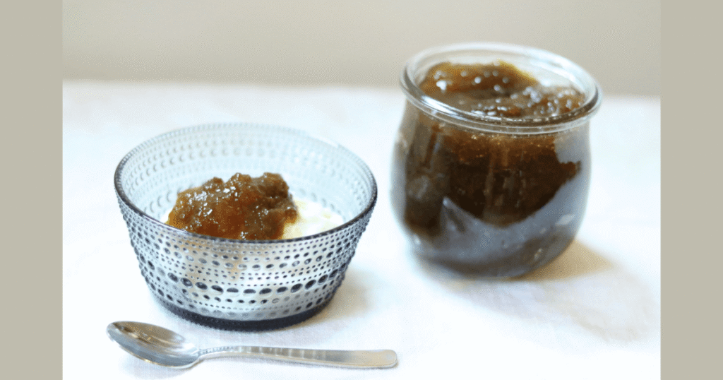 梅シロップの残った梅で作った手作り梅ジャム